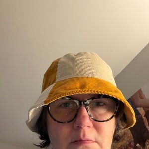 Yellow and Cream Bucket Hat